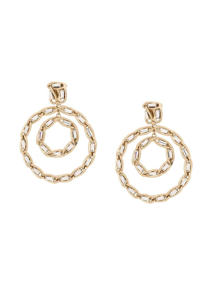 Rosantica Circle Chain Drop Earrings - Gold