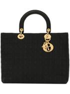 Christian Dior Vintage Lady Dior Cannage 32 Bag - Black