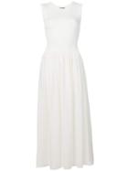 Theory Ribbed Midi Dress - White