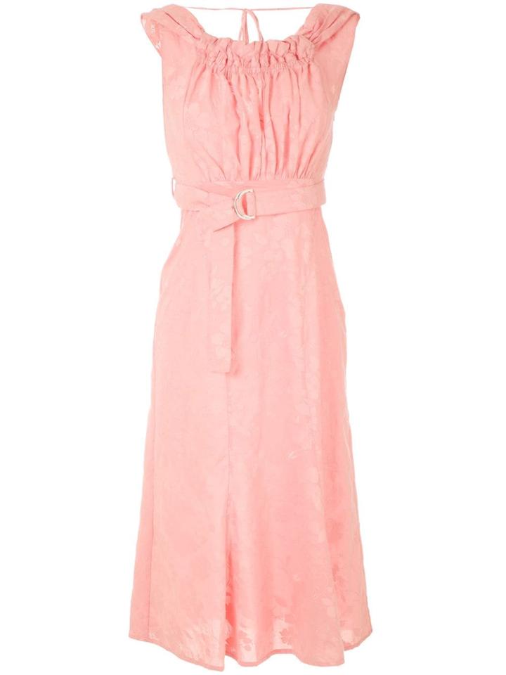 Reinaldo Lourenço Floral Midi Dress - Pink