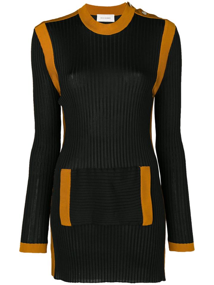 Wales Bonner Ribbed Elongated Jumper - Black