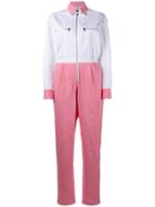 Walk Of Shame Colour Block Jumpsuit - White