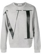 Valentino Vltn Crewneck Sweatshirt - Grey