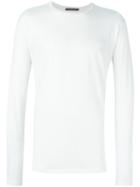 Issey Miyake Men Basic Longsleeved T-shirt, Size: 3, White, Cotton