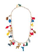 Marni Charm Necklace - Red