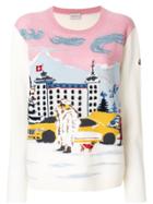 Moncler Ski Embroidered Sweater - White