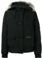 Canada Goose Zipped Hooded Coat, Women's, Size: Large, Black, Cotton/polyester/nylon/feather Down