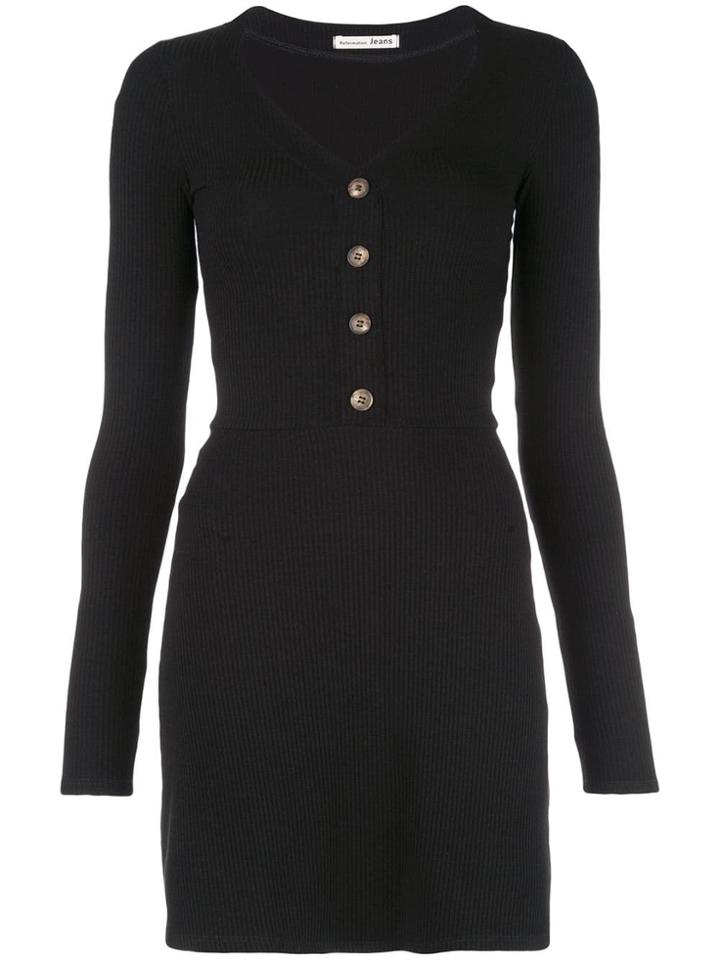 Reformation Marlene Mini Dress - Black