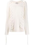 Mcq Alexander Mcqueen Lace-up Jumper - White