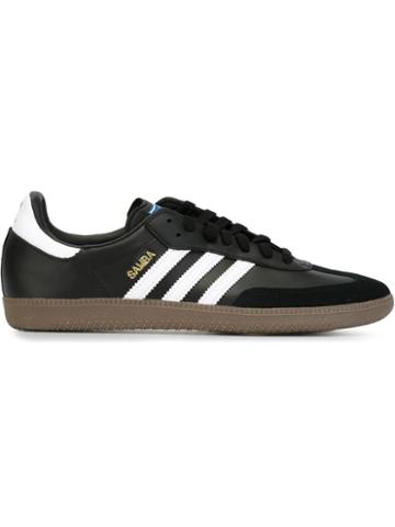 Adidas Originals Samba Sneakers, Men's, Size: 6.5, Black, Leather/polyester/rubber