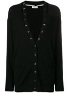 Liu Jo Star-stud Fitted Cardigan - Black