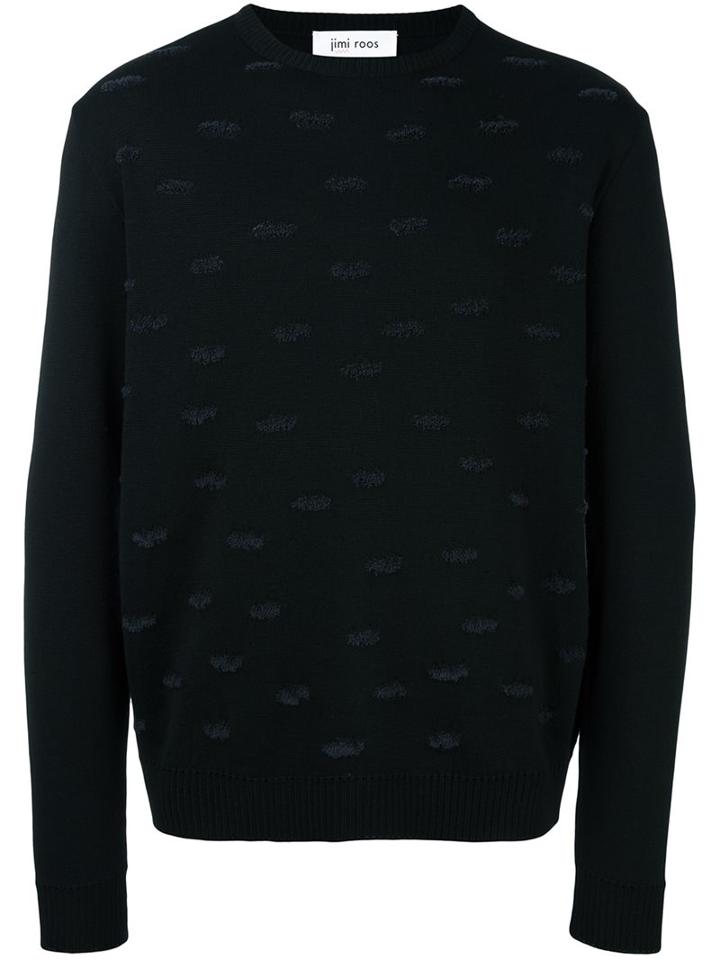 Jimi Roos 'rip' Jumper, Men's, Size: Small, Black, Cotton/virgin Wool