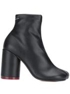 Mm6 Maison Margiela Asymmetric Toe Boots - Black