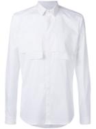 Les Hommes - Chest Pocket Shirt - Men - Cotton/spandex/elastane - 52, White, Cotton/spandex/elastane