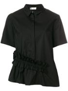Lanvin Ruffle-trimmed Shirt - Black