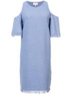 Milly Cold Shoulder Dress - Blue