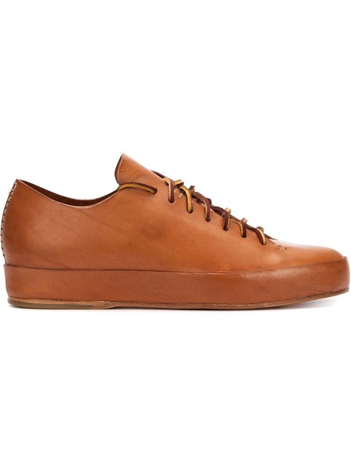 Feit Lace-up Sneakers, Men's, Size: 44, Brown, Leather/rubber