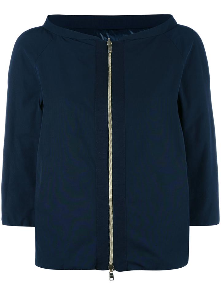 Herno Three-quarters Down Jacket - Blue