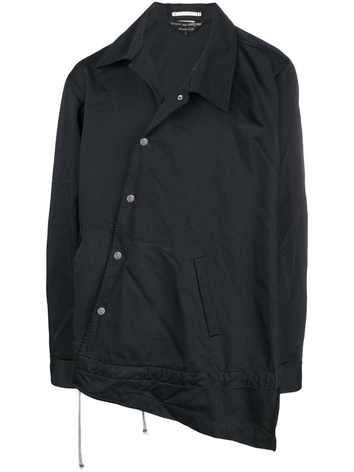 Comme Des Garçons Homme Plus Asymmetric Hem Jacket - Black