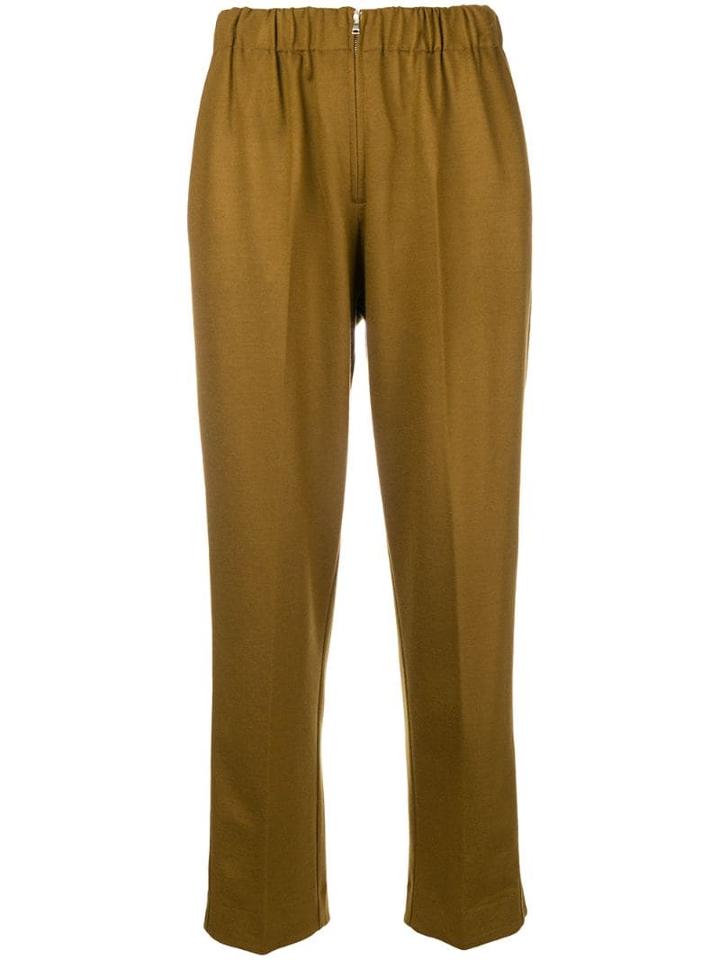 Forte Forte Elastic Waist Trousers - Green