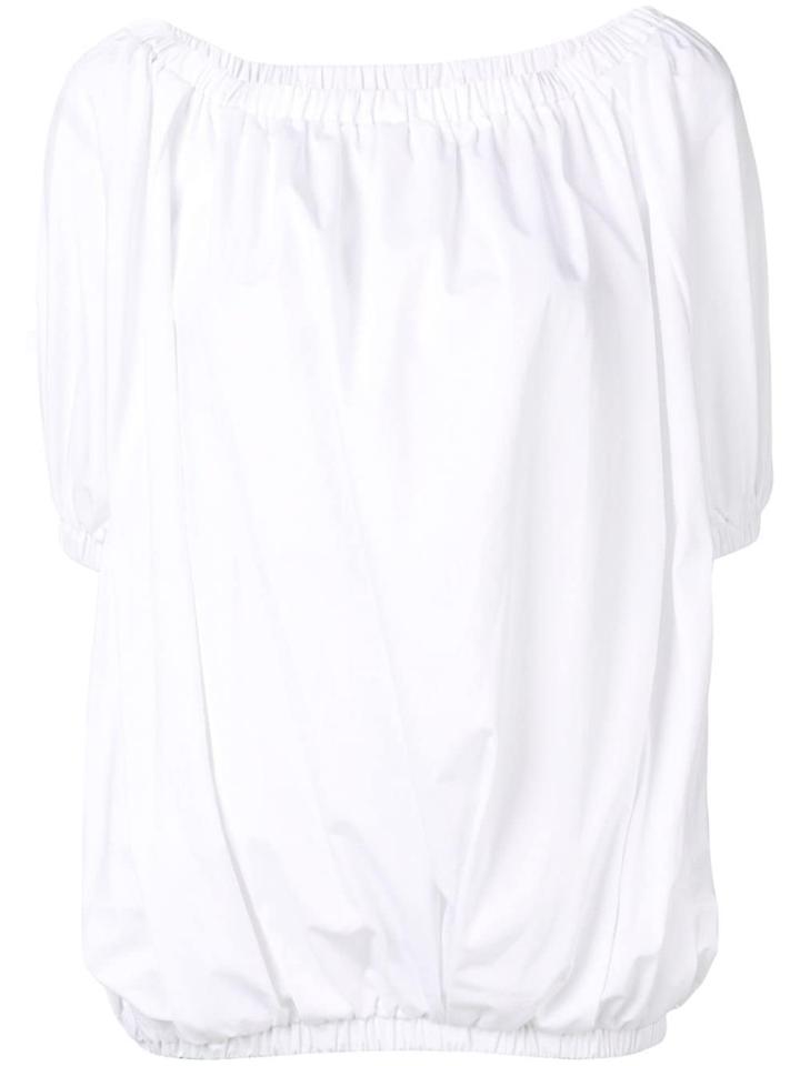 Wandering Cropped Sleeve Off The Shoulder Top - White