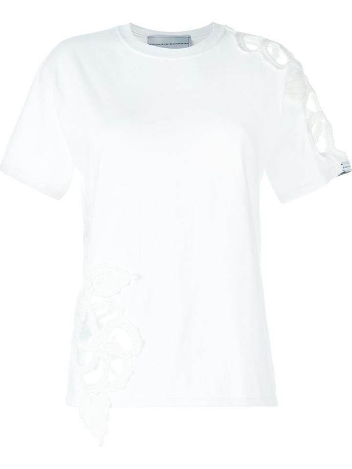 Michaela Buerger Floral Crochet Patch T-shirt