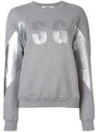Msgm Logo Print Sweatshirt, Women's, Size: Large, Cotton/viscose