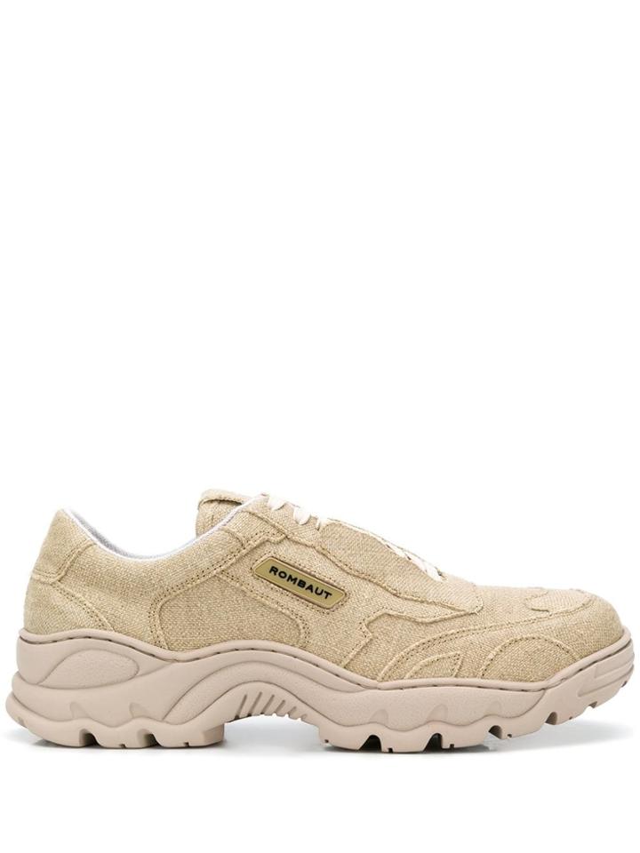 Rombaut Ridged Sole Sneakers - Neutrals