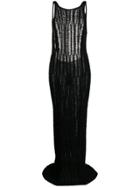 Eckhaus Latta Loose-knit Long Dress - Black