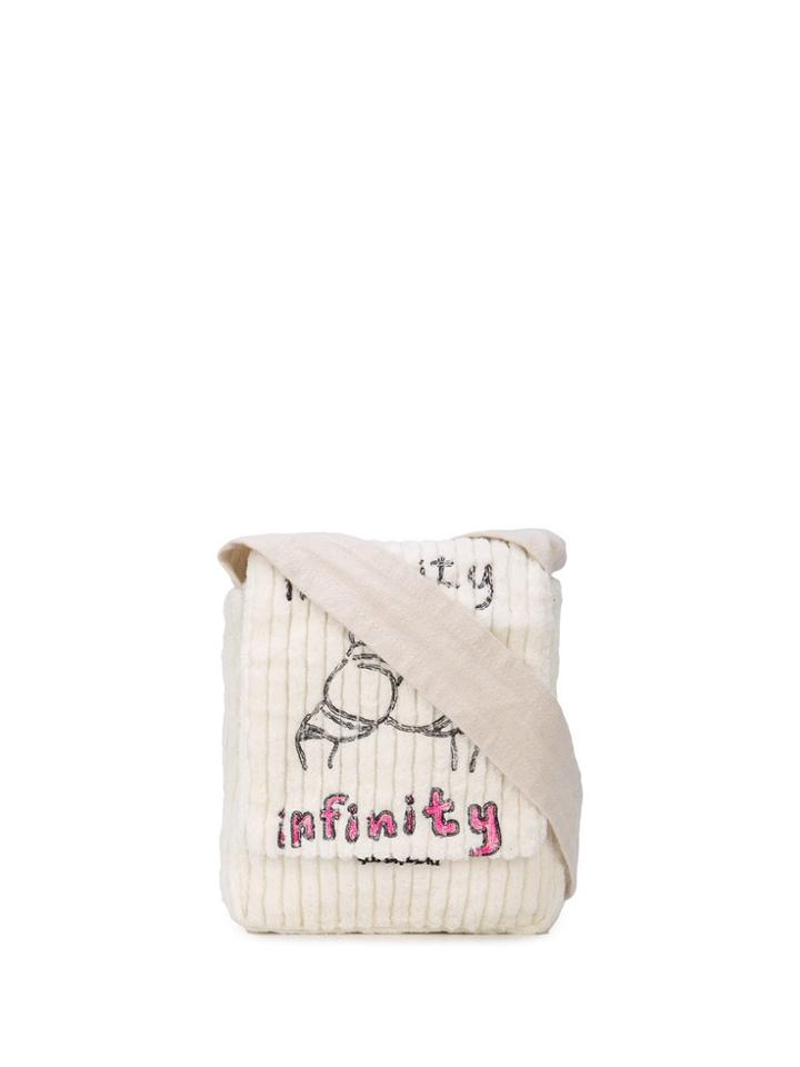 Bernhard Willhelm Corduroy Bag - White