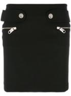 Versus - Zip Pocket Mini Skirt - Women - Nylon/spandex/elastane - 42, Black, Nylon/spandex/elastane