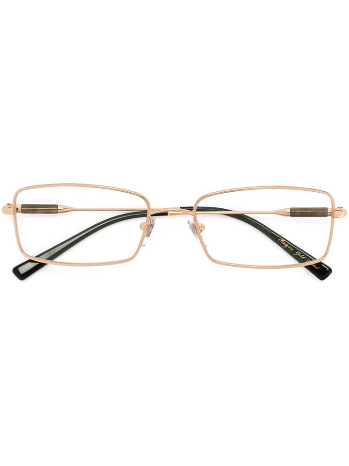 Bulgari - Square Frame Glasses - Unisex - Buffalo Horn/metal - 55, Grey, Buffalo Horn/metal