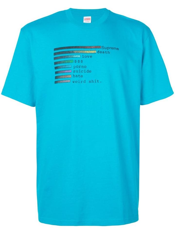 Supreme Chart T-shirt - Blue