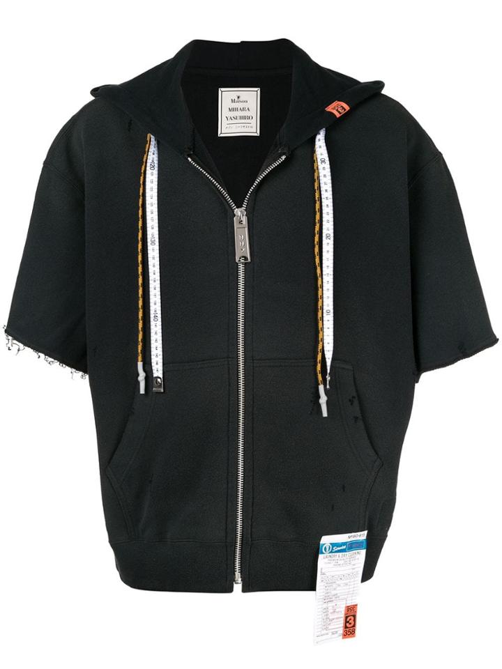 Maison Mihara Yasuhiro Hooded Jersey Jacket - Black