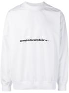 Msgm 'tempo Di Cambiare' Sweatshirt - White