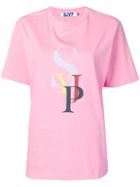 Sjyp Logo Print T-shirt - Pink