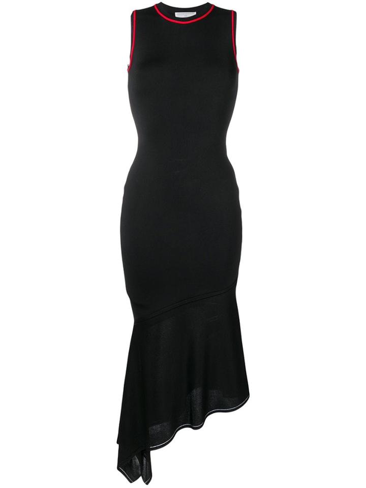 Victoria Beckham Fitted Asymmetric Hem - Black
