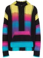 Amiri Baja Tie-dye Stripe Hooded Cashmere Blend Jumper - Multicoloured