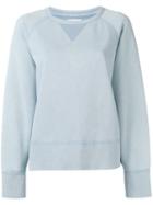 Rag & Bone /jean Neck Detail Sweatshirt, Women's, Size: Xs, Blue, Cotton