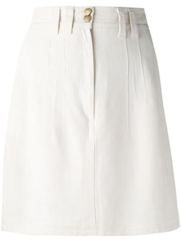 Jil Sander Pre-owned A-line Skirt - Neutrals