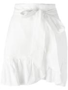 Isabel Marant Étoile Ruffled Mini Skirt, Women's, Size: 38, White, Linen/flax/viscose