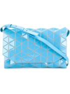 Bao Bao Issey Miyake Lozenge Pattern Shoulder Bag, Women's, Blue, Leather/pvc