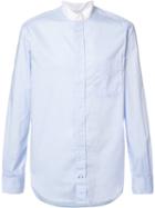 Gitman Vintage Banded Collar Shirt, Men's, Size: Medium, Blue, Cotton