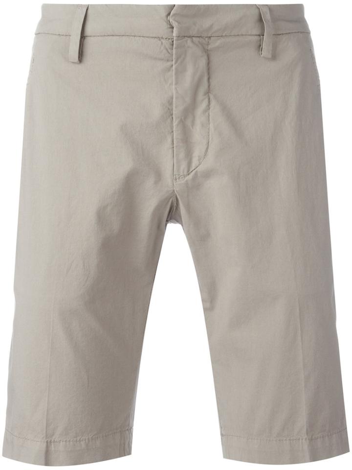 Dondup Chino Shorts, Men's, Size: 38, Nude/neutrals, Cotton/spandex/elastane
