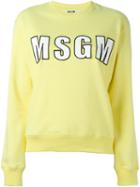 Msgm Embroidered Logo Sweatshirt