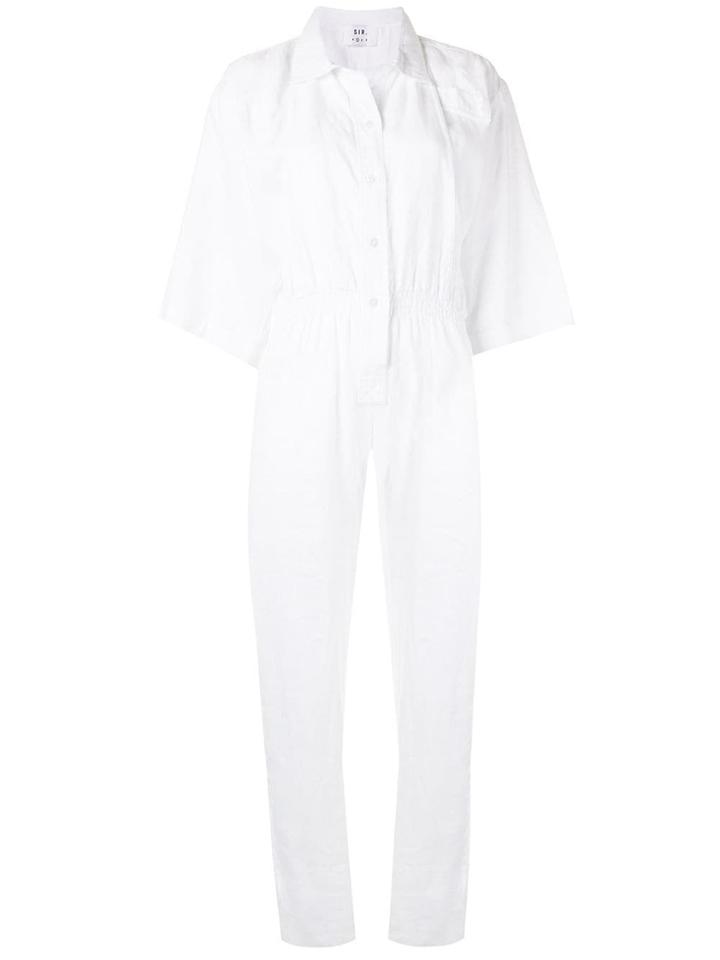 Sir. Jac Elasticated Jumpsuit - White