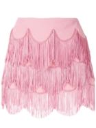 Marc Jacobs Fringed Mini Skirt - Pink