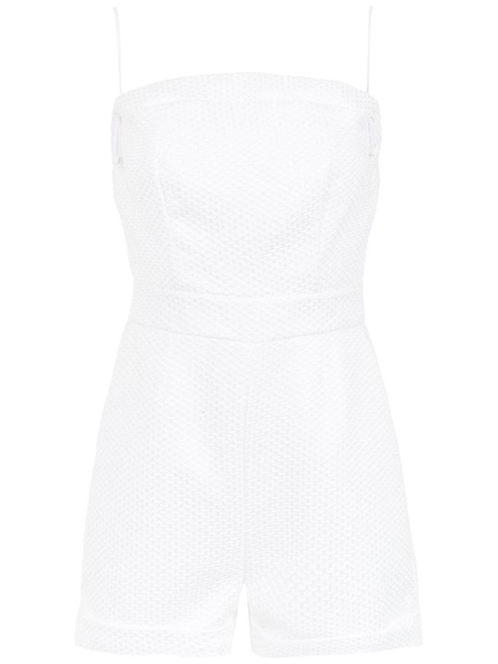 Tufi Duek Textured Romper - White