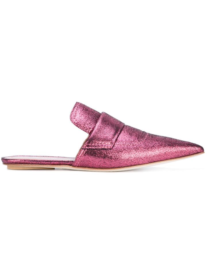 Marni Rising Sabot Sipper Mules - Pink & Purple