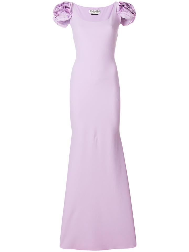 Chiara Boni La Petite Robe Floral Fitted Dress - Pink & Purple